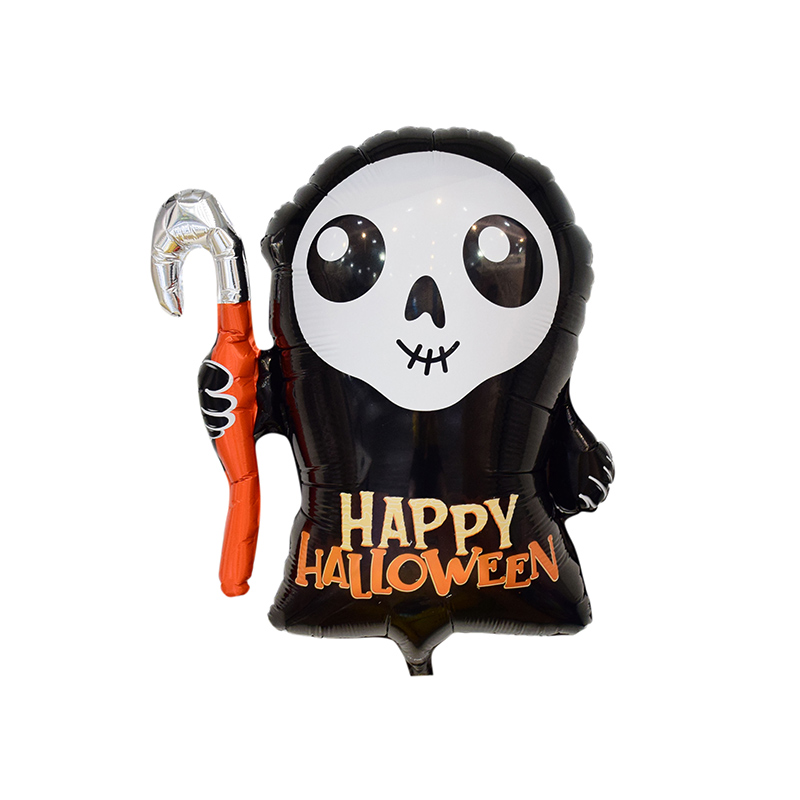 Chinese wholesale Cocktail Party Decorations - Popular Halloween Skeletal Messenger foil balloon –  Lvyuan