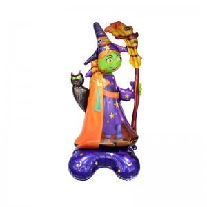 Discountable price Rainbow Balloon Decoration - Party Decoration Halloween witch standing airlooz foil balloon –  Lvyuan