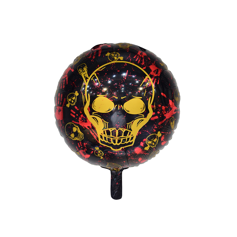 Big Discount Balloon Tassels - 18″ Round Skeleton Blood Fingerprint Party Decoration foil balloon –  Lvyuan