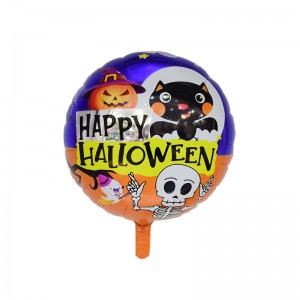 Factory directly supply Housewarming Party Decorations - 18″ Round Halloween Night Party Decoration foil balloon –  Lvyuan