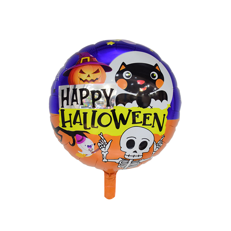 Factory directly supply Housewarming Party Decorations - 18″ Round Halloween Night Party Decoration foil balloon –  Lvyuan