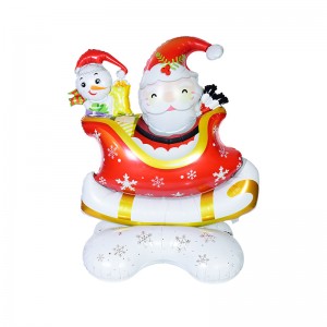 Super Lowest Price Party Manufature - Party Decoration Christmas Sled Santa Claus standing airlooz foil balloon –  Lvyuan