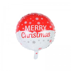 Best quality Honeycomb Paper Decorations - 18″ Round shape Christmas snowflakes foil balloon –  Lvyuan