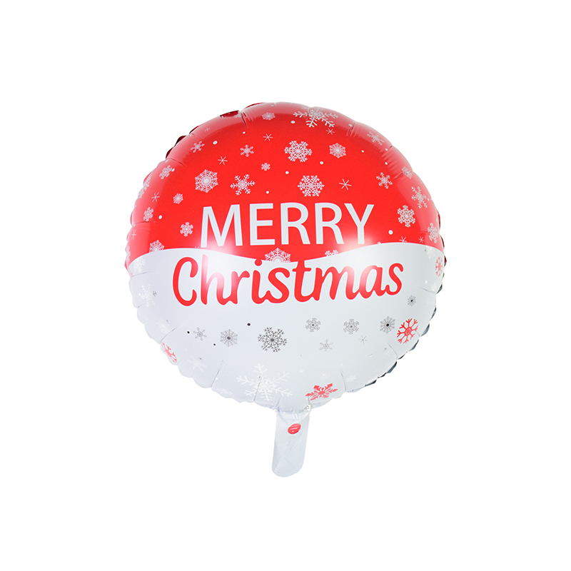 Quality Inspection for Self Inflating Balloon - 18″ Round shape Christmas snowflakes foil balloon –  Lvyuan