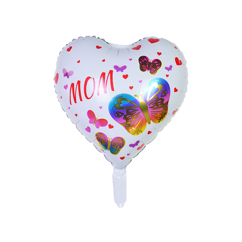 China Manufacturer for Large Foil Balloons - YY-F0892 18″heart shape Colorful heart and Butterfly MOM –  Lvyuan