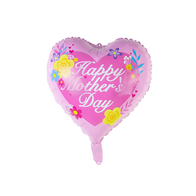 Cheapest Price Flying Balloon - YY-F0910 18″ heart shape Mother’s day Branch And Flower –  Lvyuan