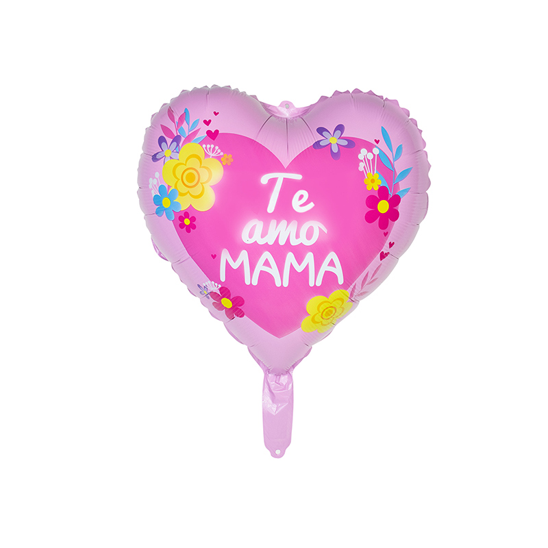 Factory For Pride Balloons - YY-F0911 18″ heart shape Teamo Branch And Flower Mama –  Lvyuan