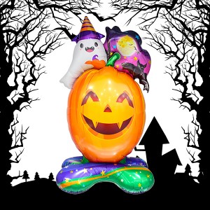Manufactur standard Dinosaur Balloon - Halloween Party Ghost Pumpkin standing airlooz foil balloon –  Lvyuan