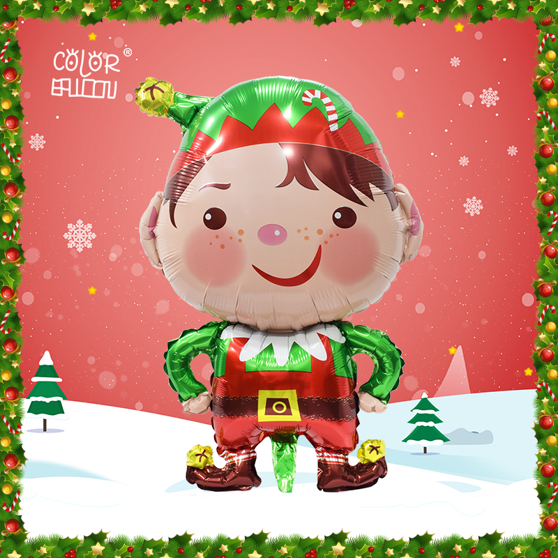 F1046 Christmas Elf Boy Foil Balloon