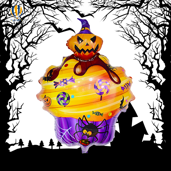 Excellent quality Mothers Day Decorations - Popular Halloween Pumpkin Cake foil balloon –  Lvyuan