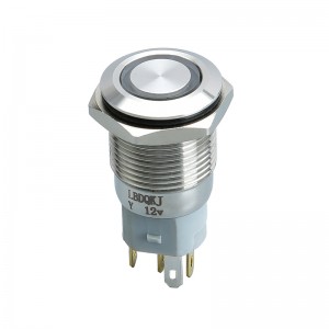 China wholesale Push Button Lamp Rectangular 16mm Factories –  16mm Metal Push Button Switch – LVBO