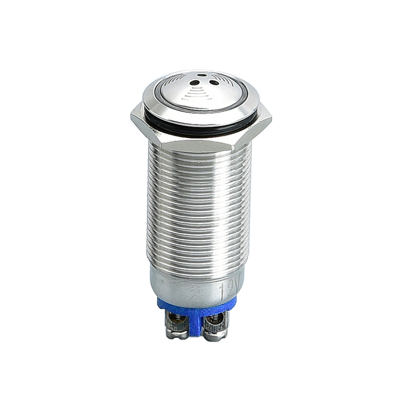 China wholesale Stainless Steel Push Button Switch Suppliers –  16mm/19mm/22mm Metal Buzzer 220v24v Loud 12v Flash Intermittent Sound Waterproof  – LVBO
