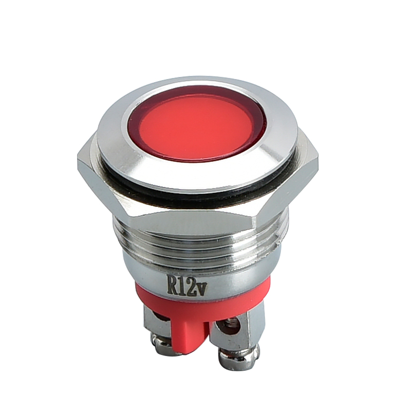 China wholesale 22mm Ip68 Waterproof Push Button Factory –  16mm Pilot Lamp Signal LED Indicator Lights with Screw Terminal – LVBO detail pictures