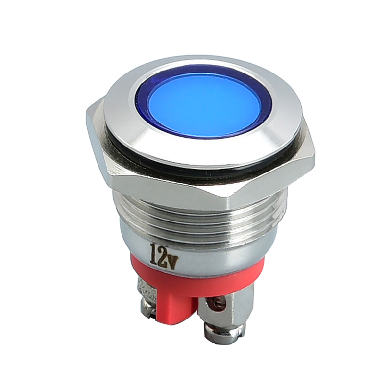 China wholesale 22mm Ip68 Waterproof Push Button Factory –  16mm Pilot Lamp Signal LED Indicator Lights with Screw Terminal – LVBO detail pictures