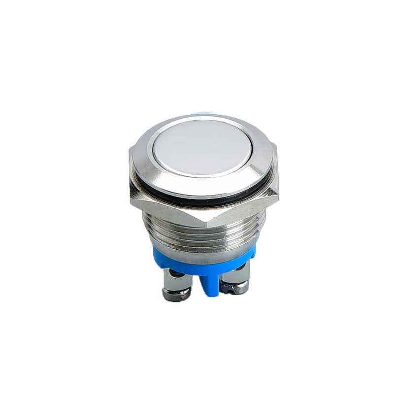 China wholesale Push Switch Button Manufacturer –  16mm Reset Screw Metal Push Button Switch – LVBO