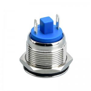 19mm Normal Open metal waterproof Momentary Surface mount push button switch computer start