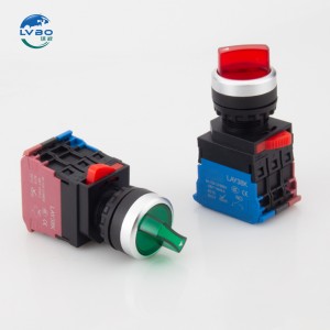 2 o 3 Position Selector Latching Push Button Switches plastic 10A saglit