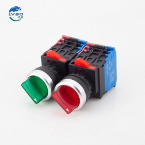 2 or 3 Position Selector Latching Push Button Switches plastic 10A momentary