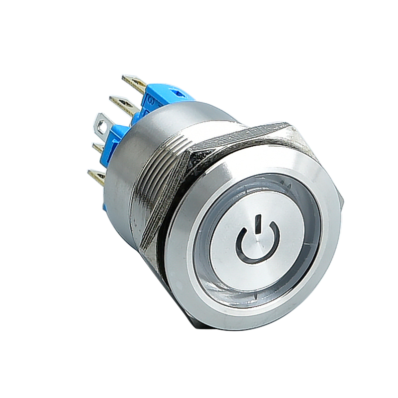 China wholesale On Off Electrical Push Button Supplier –  22mm Fine And Beautiful Feature Metal Push Button Switch 6Pin Waterproof IP67 – LVBO