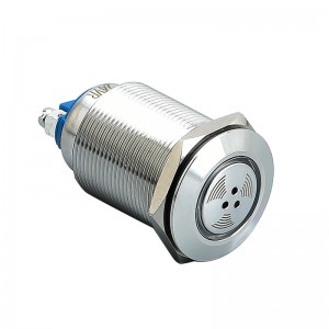 22mm Vânzare fierbinte metal buton plat comutator lampă Buzzer CHINA