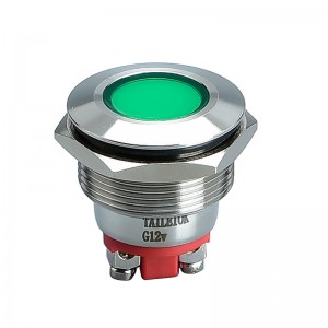 Luz indicadora de metal LED con panel de equipo de 22 mm de diámetro