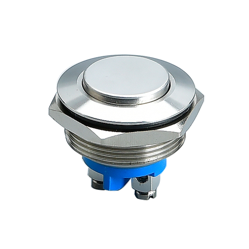 China wholesale Push To Star Car Button Manufacturer –  22mm Reset Screw Metal Push Button Switch – LVBO