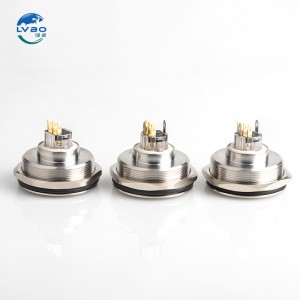 30-40mm Metal pushbutton switch Anodized material Uri ng pag-reset ng Jog