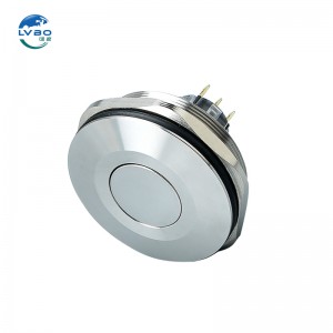 Interruptor de botón de metal de 30-40 mm Material anodizado Tipo de reinicio Jog