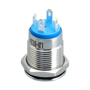 12mm Momentary Flat Power symbol Head Low Voltage Push Button Piezoelectric Switch