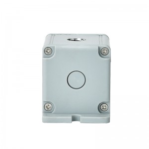 جعبه کلید دکمه ای فشاری فلزی یک سوراخ با گوش 45*45 ضد آب آلیاژ آلومینیوم