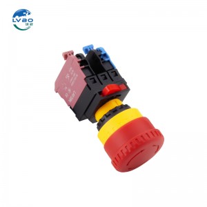 I-Emergency Stop Push Button Switch 12V24V Latching High Current Power Supply
