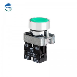 XB2 220VAC Red Push Button Switch With led illuminated