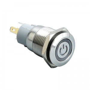 16mm Metal Flat/High Head Waterproof Momentary/Latching Push button switch with LED light