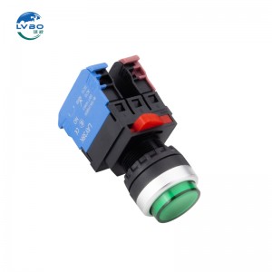 Mushroom Non Locking Push Button 22mm Electrical taas nga ulo Self-recovery Switch