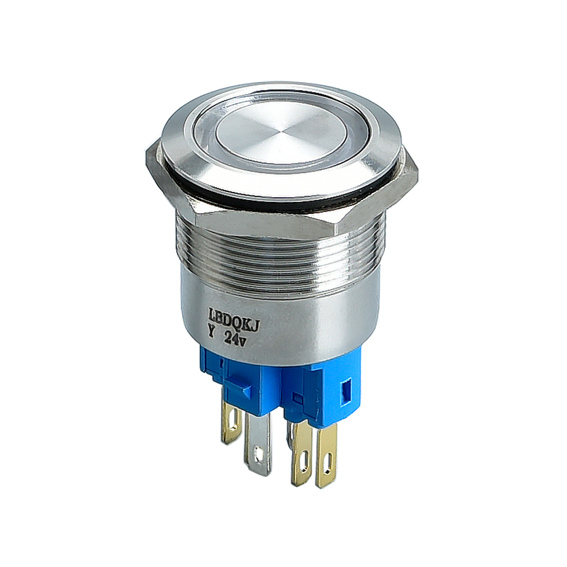 China wholesale Illuminated Push Button Locked Manufacturer –  New 1NO1NC Button Switch Has A Hole of 22mm – LVBO