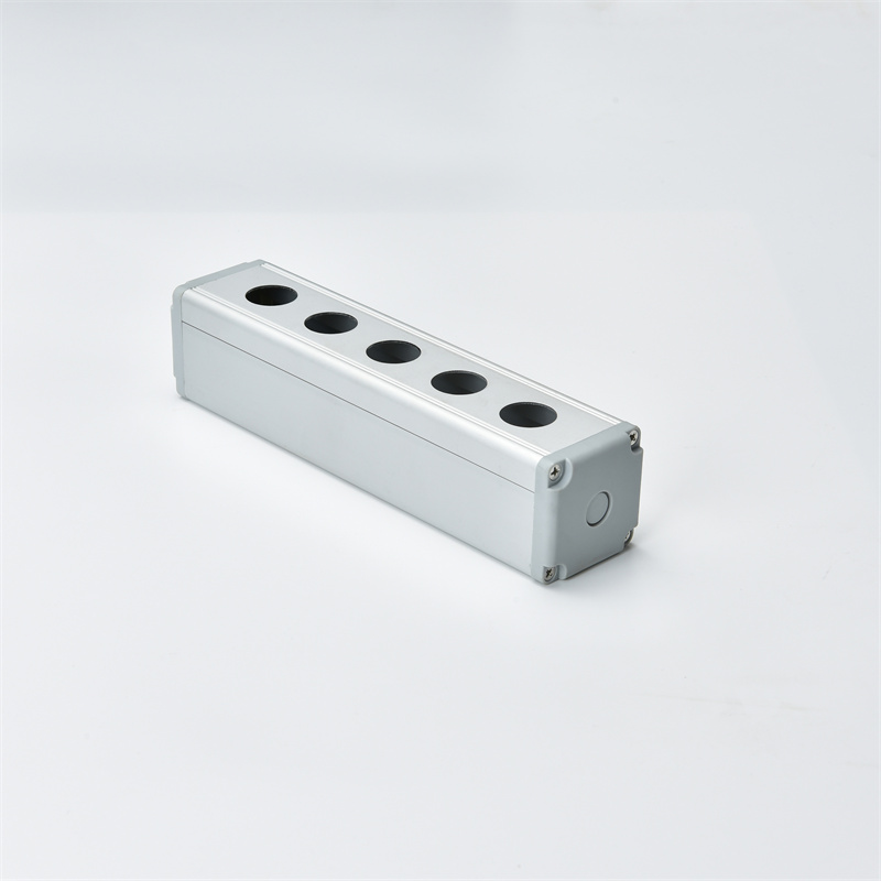Five Hole No Ear 45*45 waterproof Aluminium Alloy Metal Push Button Switch box
