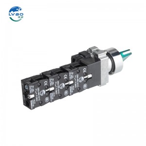 22mm Maintained Laching Rotary Selector Switch 600V 10A