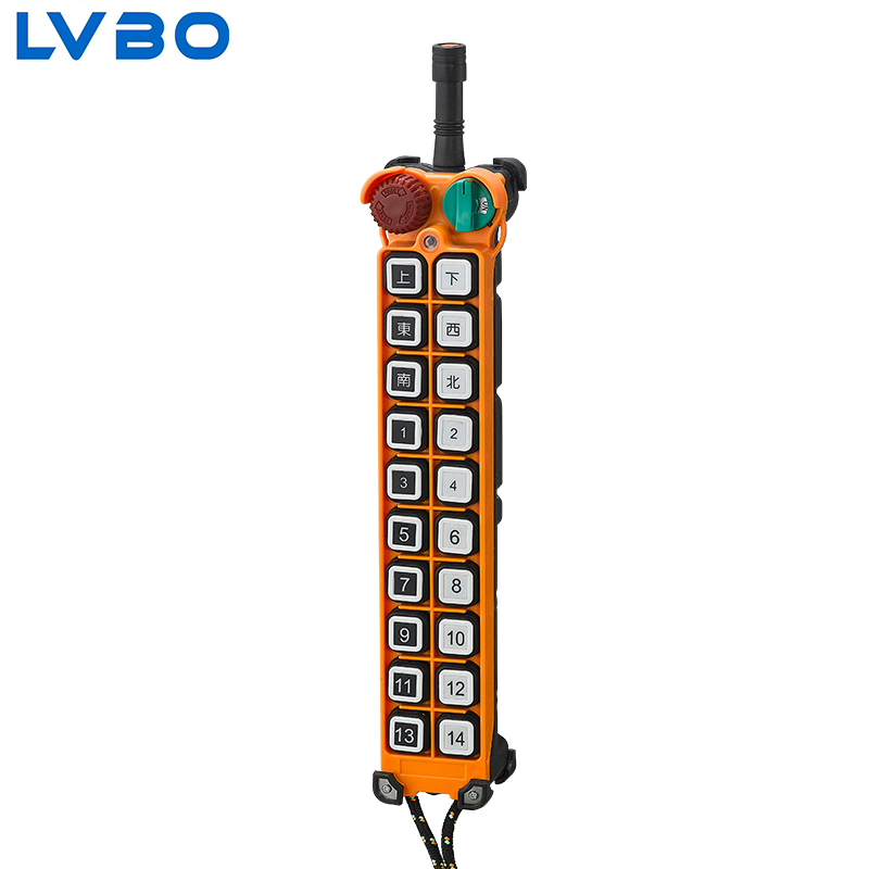 Single Speed Button Channel Industrial Radio Remote Control For Overhead Hoist