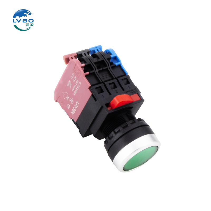 Stop Push Button Switch NO NC self-locking self-reset red green black yellow blue