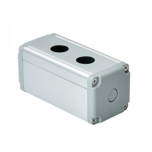 Two Hole No Ear 45*45 waterproof Aluminium Alloy Metal Push Button Switch box