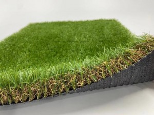 Hot Sale Flat Shaped Gardening Decorative 4 Tones Synthetic Grass Carpet, NQS-4 Tones