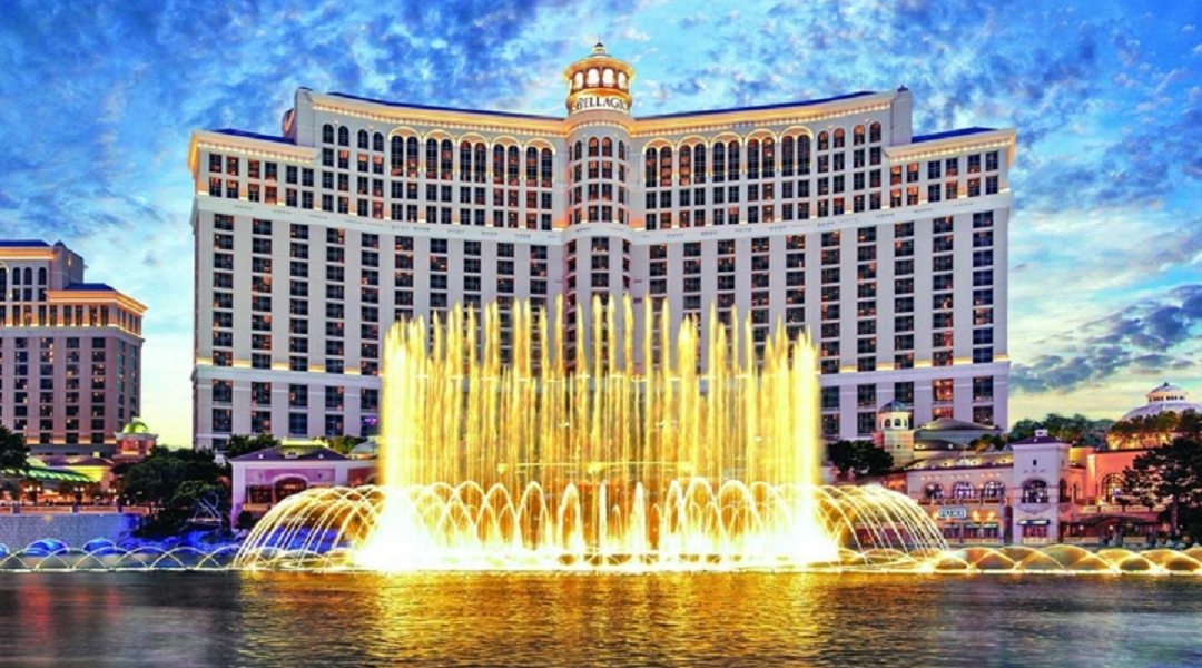 Shukrani kwa Fountain Maarufu ya Fountain–Bellagio Dancing Music Fountain huko Las Vegas