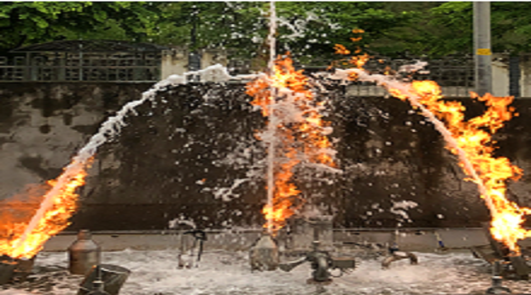 Производители фонтанного оборудования - Описание огнедышащей системы пожарного фонтана