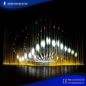 Musik Impressive Menari Cai Fountain Tembongkeun Desain pikeun Diobral Harga