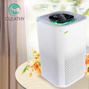 Manufacturer for China Best Selling Intelligent WiFi Remote Control Portable Quiet Living Room Negative Ion UV Air Sterilizing Ozone Air Purifier
