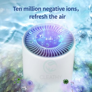 UV Air purifier disinfection manufacture -Wifi air purifier with true Hepa filter