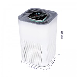Small Portable Air Cleaner Bedroom HEPA Filter Upgraded Low Noise Home Desktop Air Purifiers