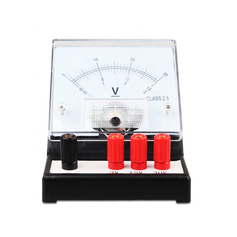 3v 15v 30v three output 2.5 class analog dc voltmeter