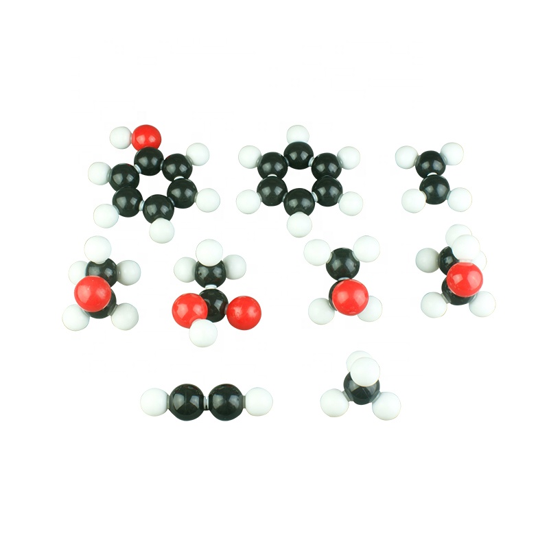 Methane Ball Stick CH4 Gas Molecular Structure Model
