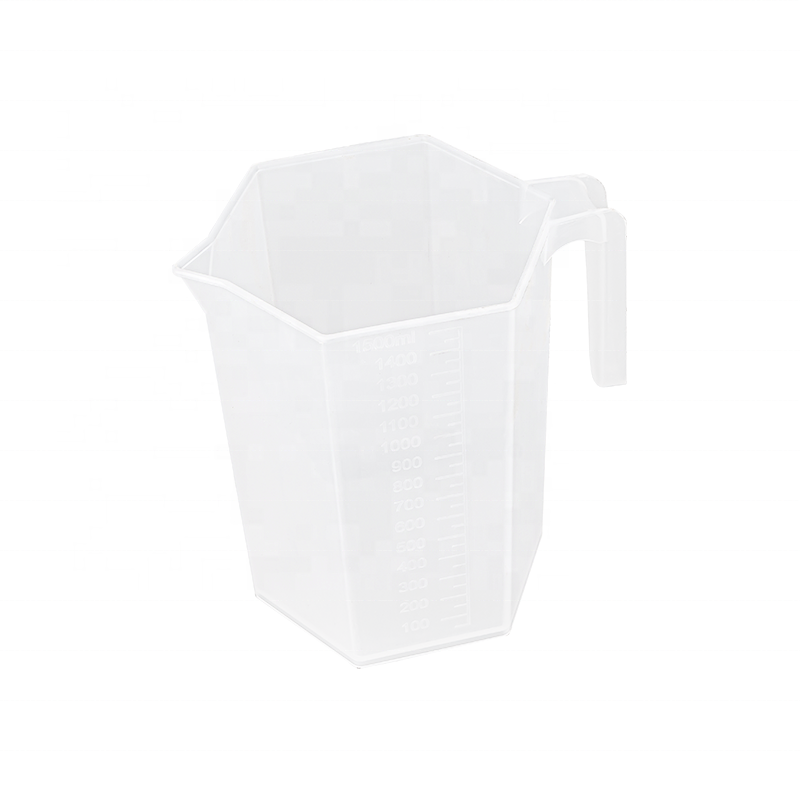 Professional China Test Tubes Rack - 1500ml big liquid white clear plastic measuring cup – Lianying